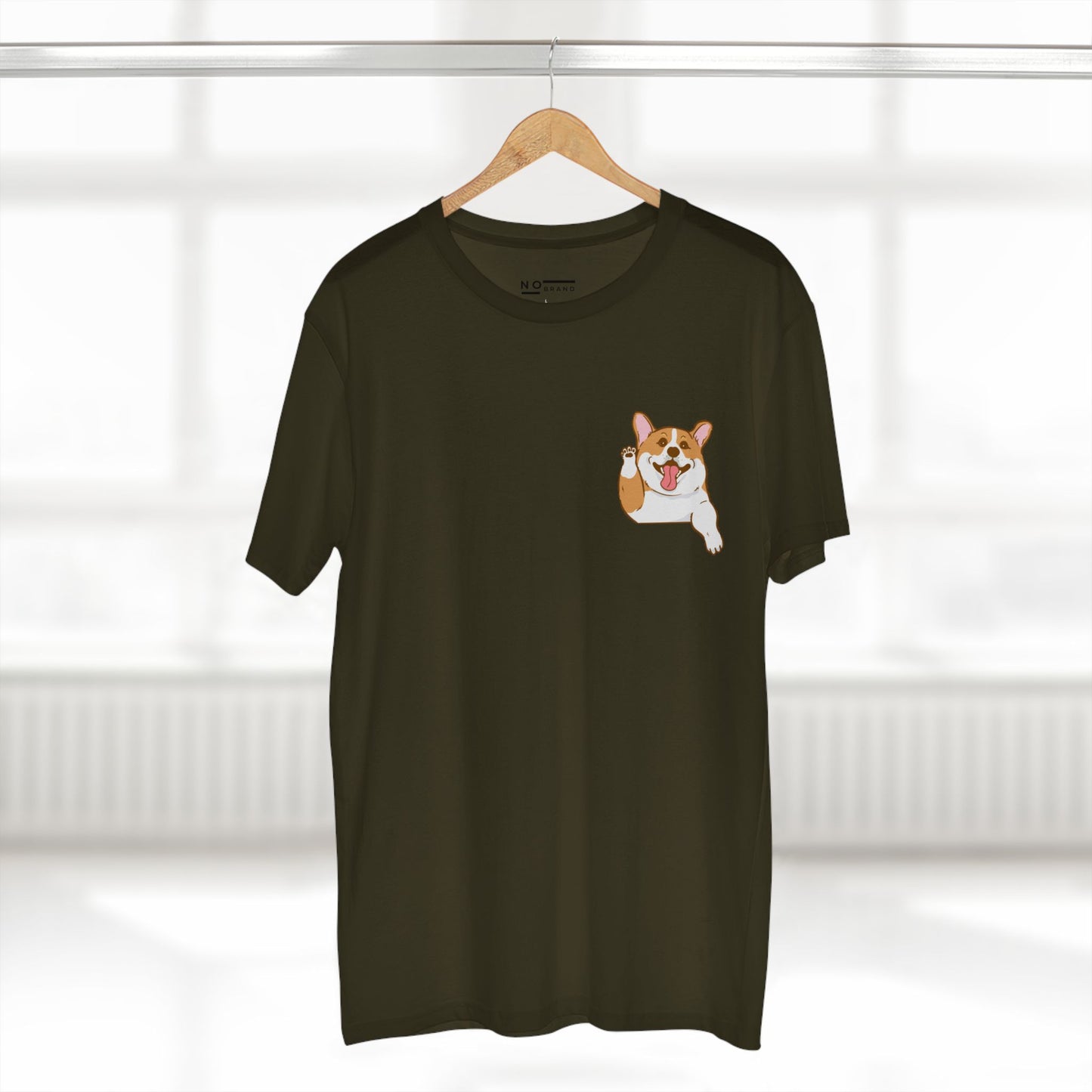 Corgi waving - dogs collection