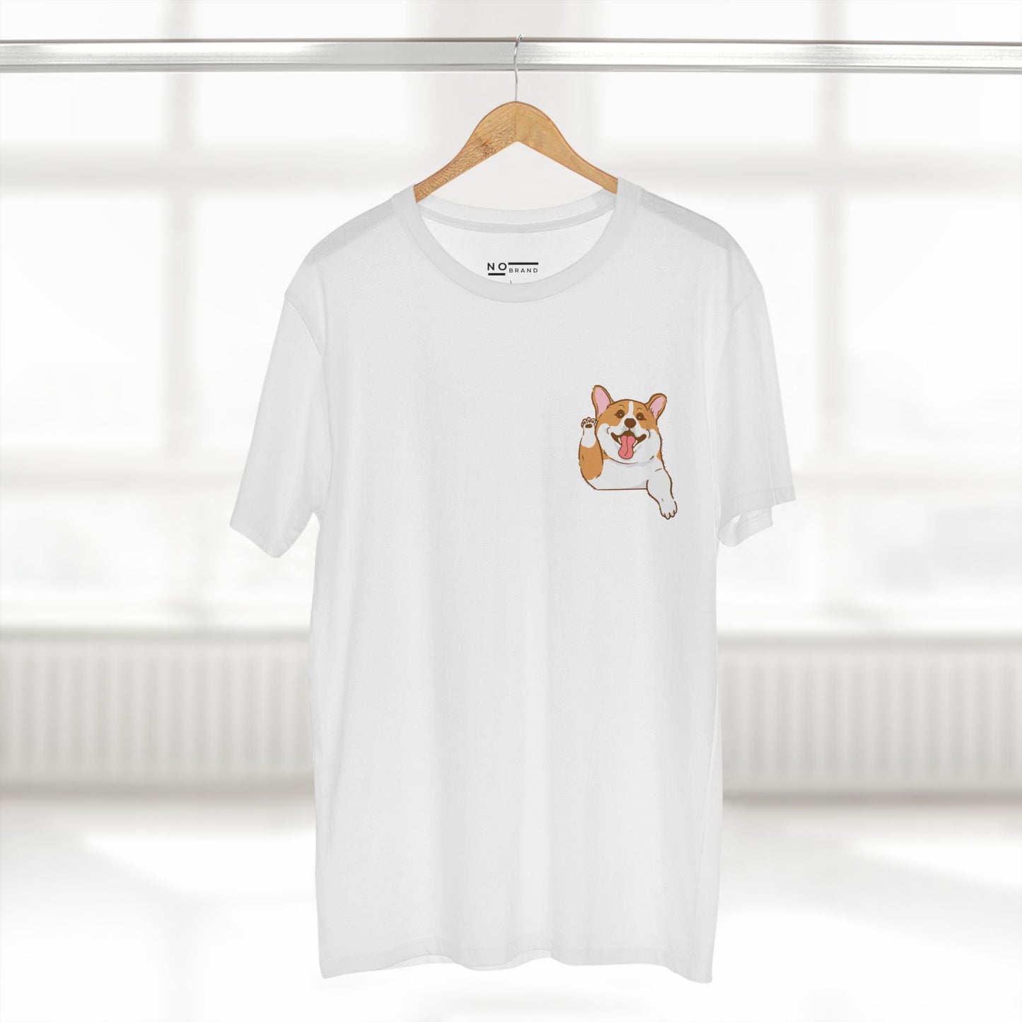 Corgi waving - dogs collection