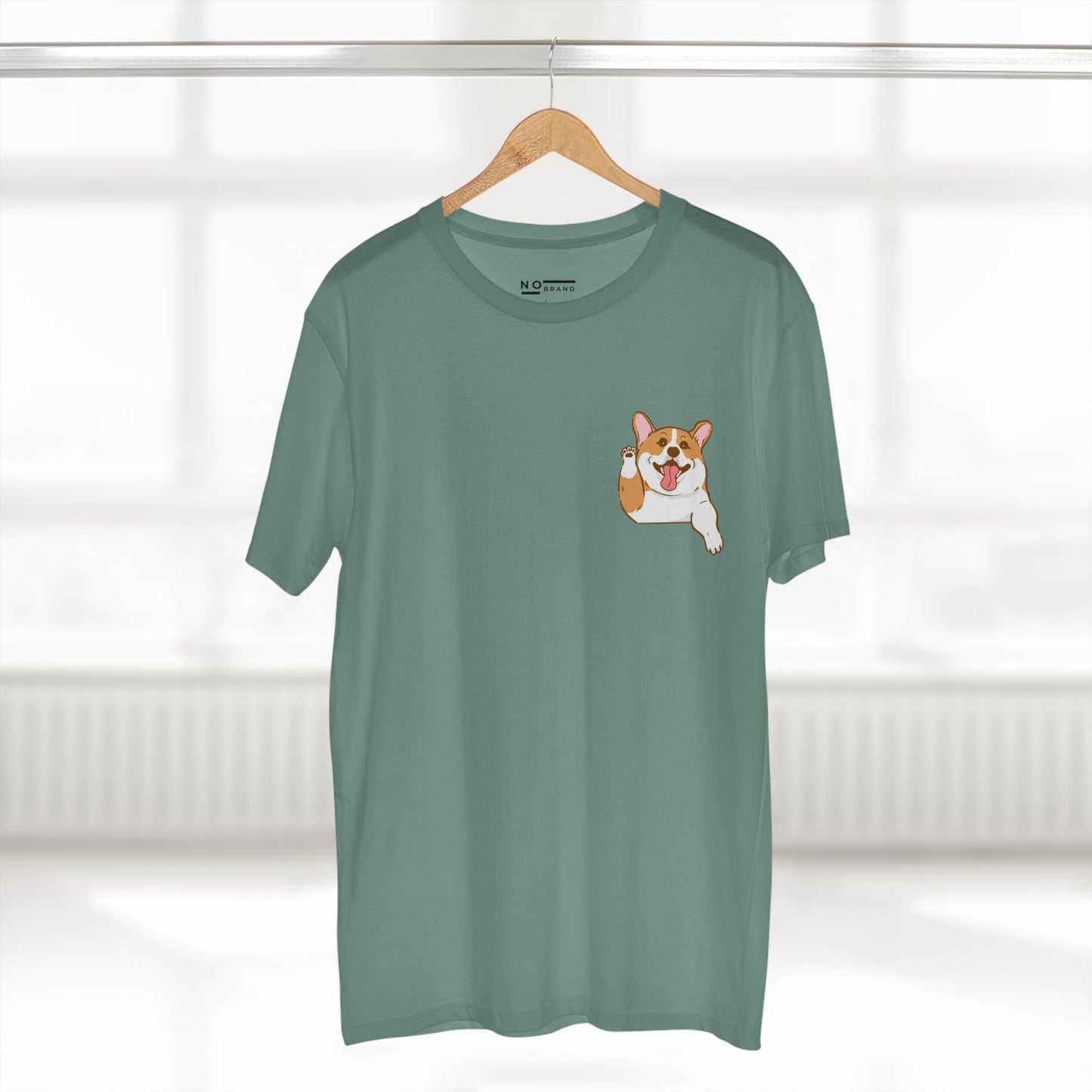 Corgi waving - dogs collection